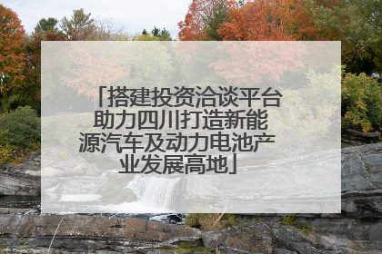 搭建投资洽谈平台 助力四川打造新能源汽车及动力电池产业发展高地