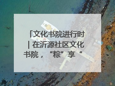 文化书院进行时｜在沂源社区文化书院，“粽”享“端午”美好时光