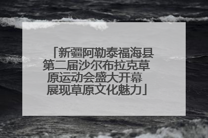 新疆阿勒泰福海县第二届沙尔布拉克草原运动会盛大开幕 展现草原文化魅力