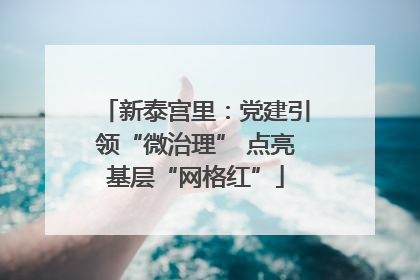 新泰宫里：党建引领“微治理” 点亮基层“网格红”