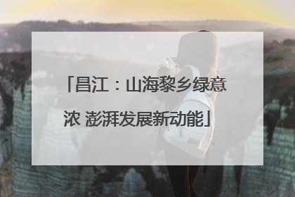 昌江：山海黎乡绿意浓 澎湃发展新动能