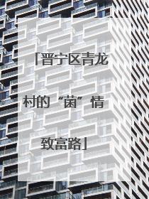 晋宁区青龙村的“菌”情致富路