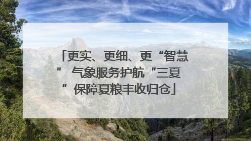 更实、更细、更“智慧” 气象服务护航“三夏”保障夏粮丰收归仓