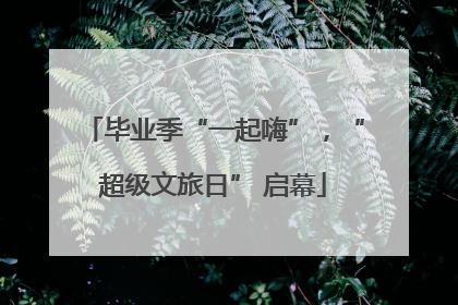 毕业季“一起嗨”，“超级文旅日” 启幕