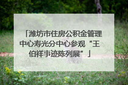 潍坊市住房公积金管理中心寿光分中心参观“王伯祥事迹陈列展”