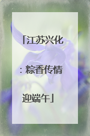 江苏兴化：粽香传情迎端午