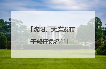 沈阳、大连发布干部任免名单