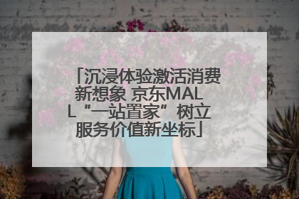 沉浸体验激活消费新想象 京东MALL“一站置家”树立服务价值新坐标