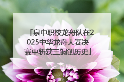 泉中职校龙舟队在2025中华龙舟大赛决赛中斩获三铜创历史