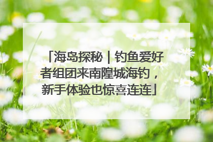 海岛探秘｜钓鱼爱好者组团来南隍城海钓，新手体验也惊喜连连