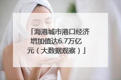 海港城市港口经济增加值达6.7万亿元（大数据观察）