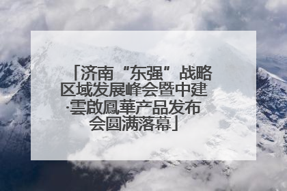 济南“东强”战略区域发展峰会暨中建·雲啟鳳華产品发布会圆满落幕