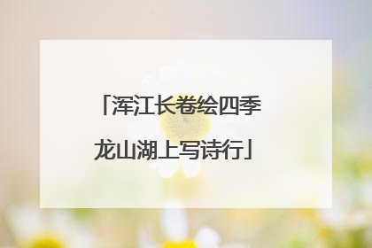 浑江长卷绘四季 龙山湖上写诗行