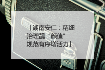 湖南安仁：精细治理靓“颜值” 规范有序增活力