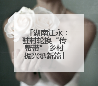 湖南江永：驻村轮换“传帮带” 乡村振兴承新篇