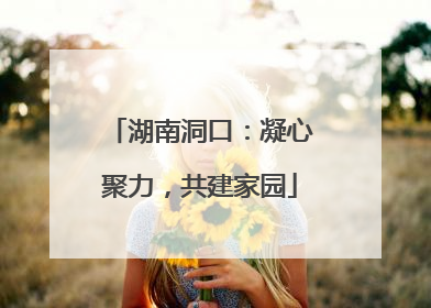 湖南洞口：凝心聚力，共建家园