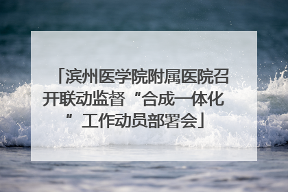 滨州医学院附属医院召开联动监督“合成一体化”工作动员部署会