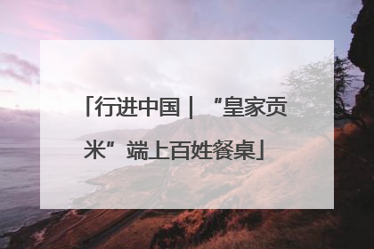 行进中国｜“皇家贡米”端上百姓餐桌