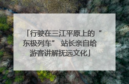 行驶在三江平原上的“东极列车” 站长亲自给游客讲解抚远文化