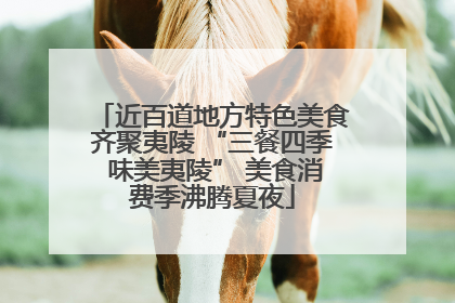 近百道地方特色美食齐聚夷陵 “三餐四季 味美夷陵” 美食消费季沸腾夏夜
