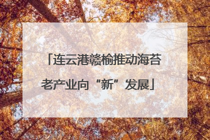 连云港赣榆推动海苔老产业向“新”发展
