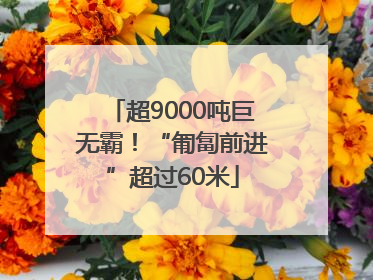 超9000吨巨无霸！“匍匐前进”超过60米