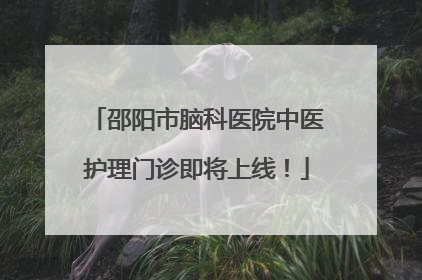 邵阳市脑科医院中医护理门诊即将上线！