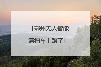 鄂州无人智能清扫车上路了
