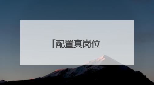 配置真岗位 体味真乡情