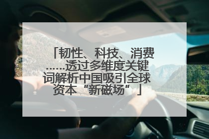 韧性、科技、消费……透过多维度关键词解析中国吸引全球资本“新磁场”