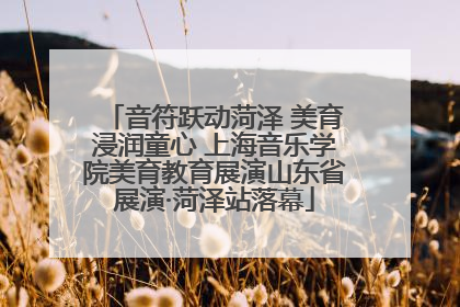 音符跃动菏泽 美育浸润童心 上海音乐学院美育教育展演山东省展演·菏泽站落幕