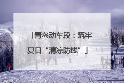 青岛动车段：筑牢夏日“清凉防线”