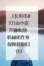 长垣市87万亩小麦开镰收割 机械化作业保障夏粮归仓