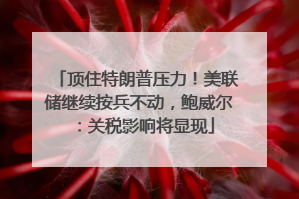 顶住特朗普压力！美联储继续按兵不动，鲍威尔：关税影响将显现