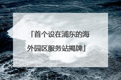 首个设在浦东的海外园区服务站揭牌
