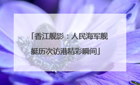 香江舰影：人民海军舰艇历次访港精彩瞬间