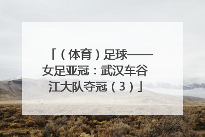 （体育）足球——女足亚冠：武汉车谷江大队夺冠（3）