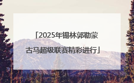 2025年锡林郭勒蒙古马超级联赛精彩进行