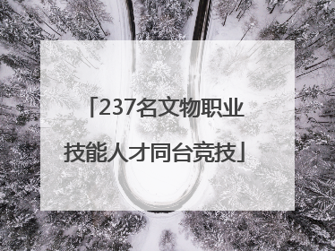 237名文物职业技能人才同台竞技