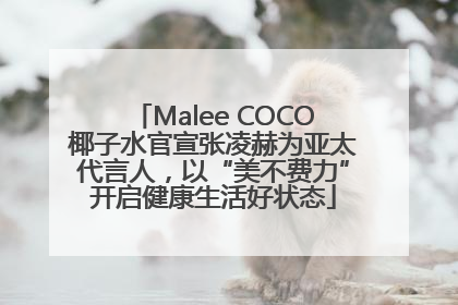 Malee COCO椰子水官宣张凌赫为亚太代言人，以“美不费力”开启健康生活好状态